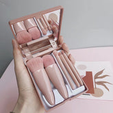 5Pcs Make up Brushes Set  Portable Makeup Brush WIth  Mirror